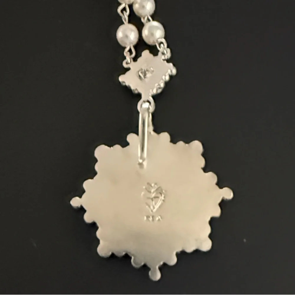 VSA EVITA CLOISTER TREE OF LIFE WITH PEARL BEADED NECKLACE - NWT - Picture 4 of 10